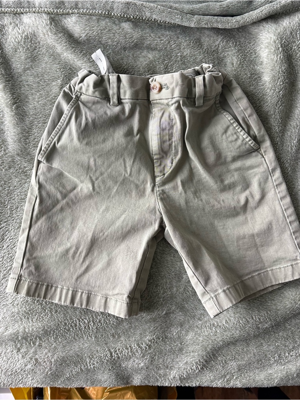 Vineyard Vines Kids Khaki Flat-Front Shorts